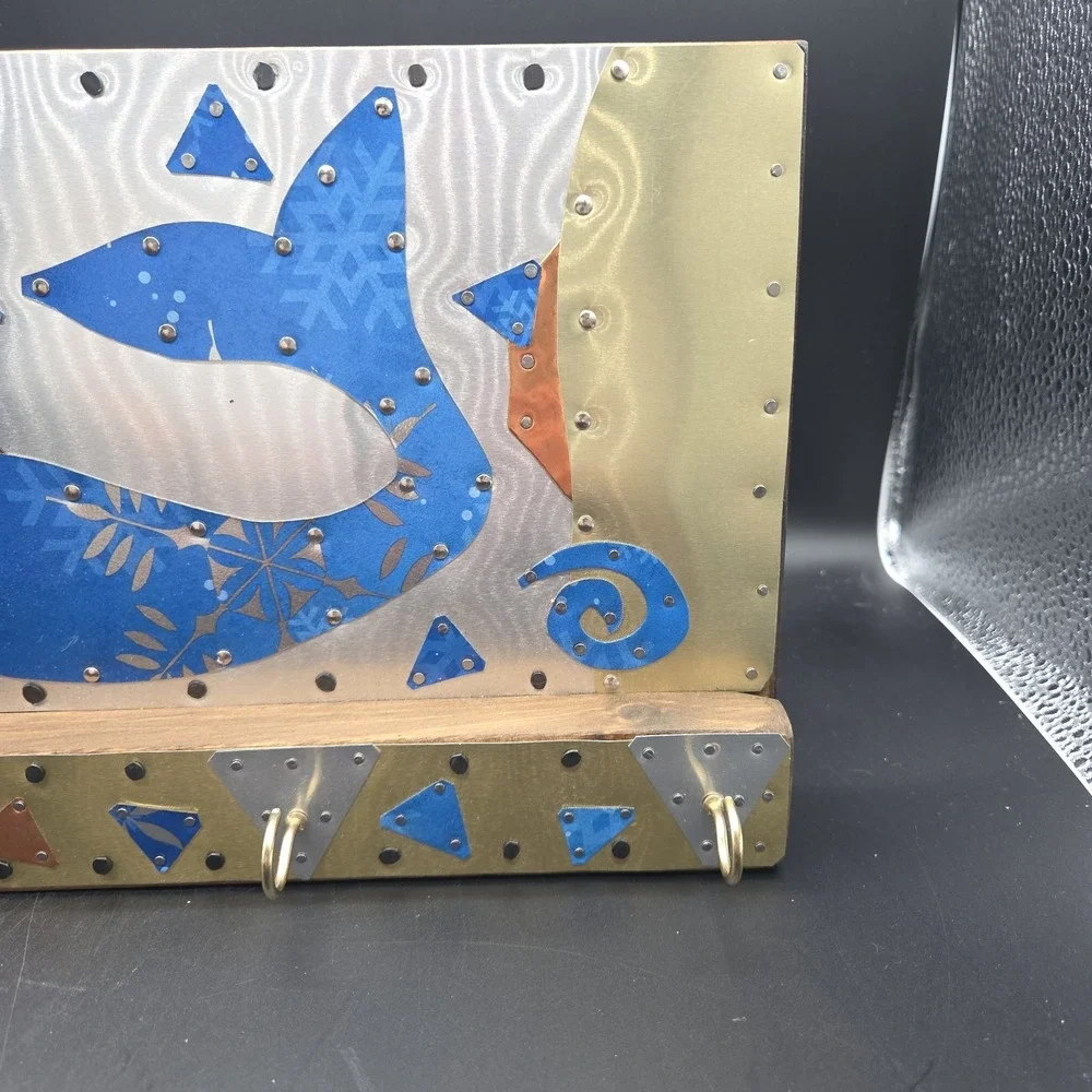 Mermaid Metal Folk Art Multi Hook Rack Made In USA By Hayley Nolte And Scot Ray